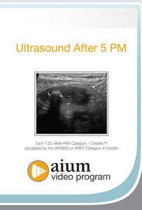 AIUM Ultrasound After 5 PM 2016