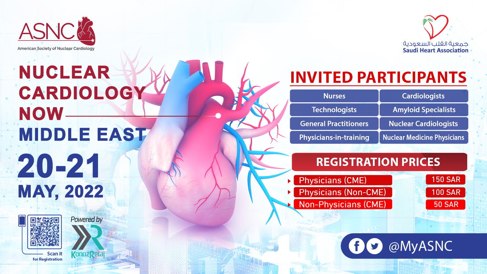 ASNC & Saudi Heart Association Joint Virtual Conference Nuclear Cardiology Now Middle East 2022