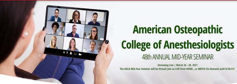 AOCA 48th Annual AOCA Mid-Year Seminar (Virtual) 2021