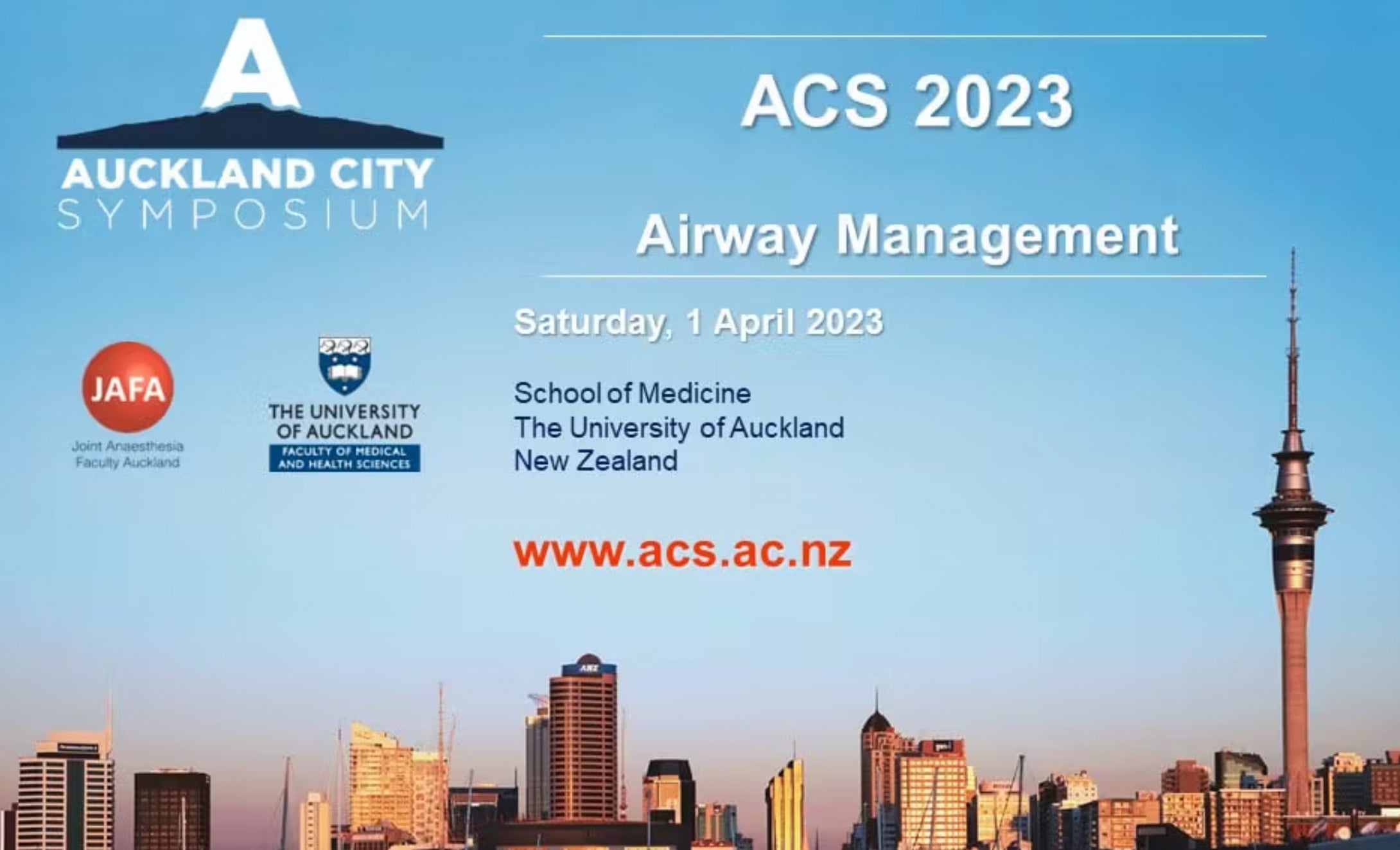 Auckland City Symposium Airway Management 2023