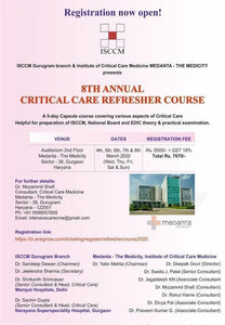 Indian SCCM 8th Annual Critical Care Refresher Course 2020