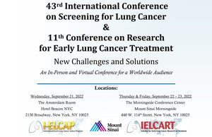 International Early Lung and Cardiac Action Program 43nd International Conference on Screening for Lung Cancer and 11th Conference on Research for Early Lung Cancer Treatment 2022