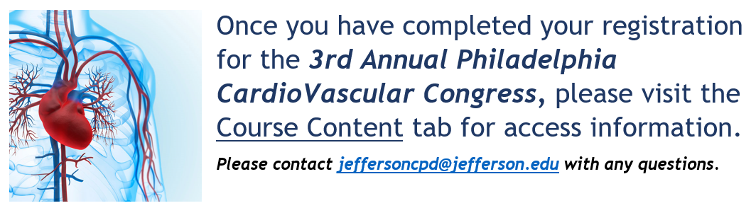 Jefferson 3rd Annual Philadelphia CardioVascular Congress 2023