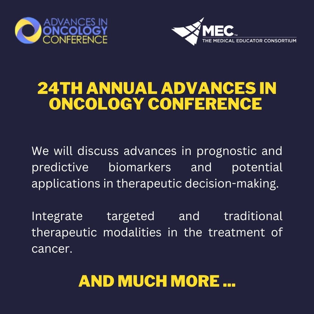 MECC 24th Advances in Oncology Conference 2023