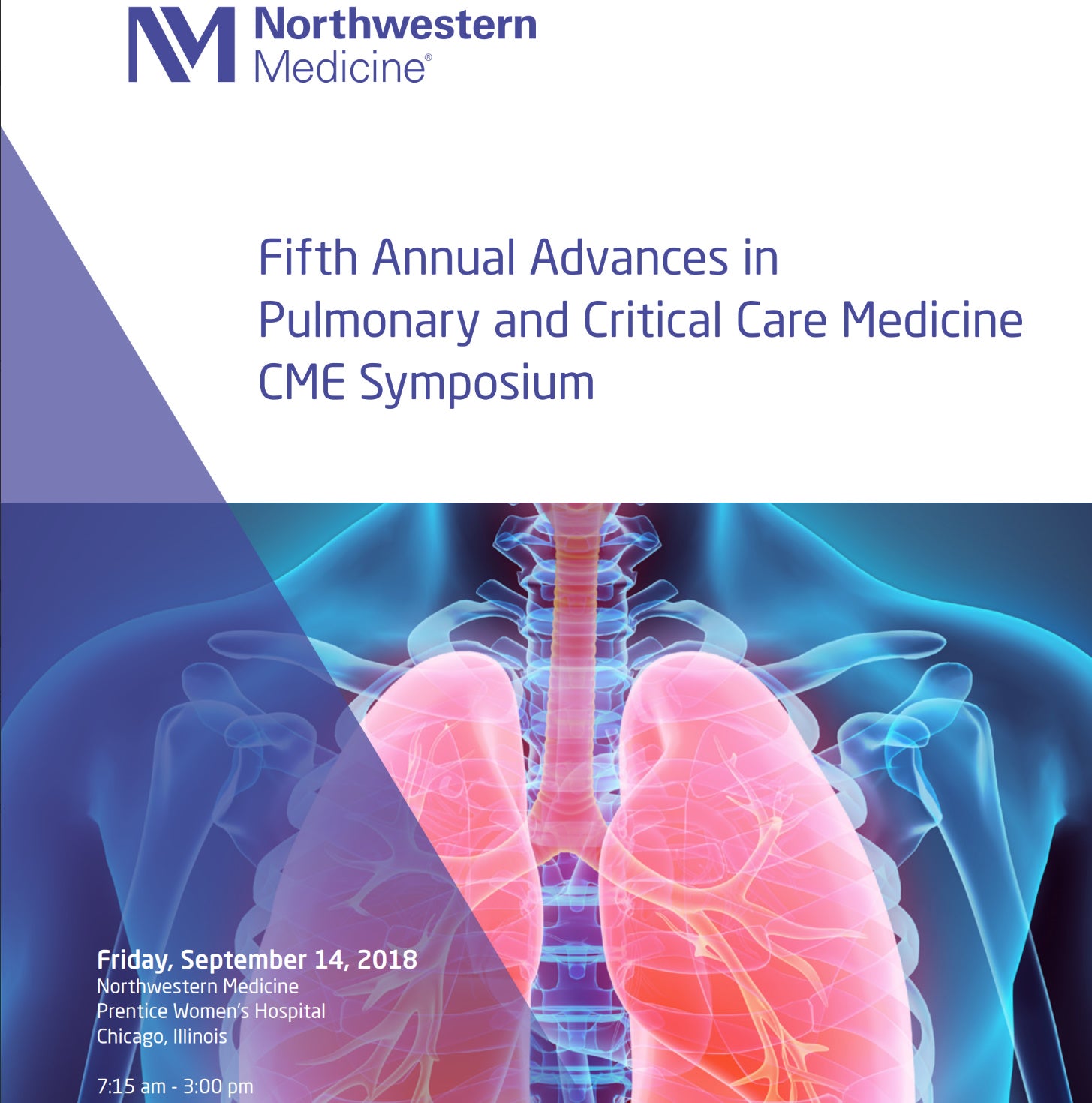 Northwestern Medicine 5th Annual Advances in Pulmonary and Critical Care Medicine 2018