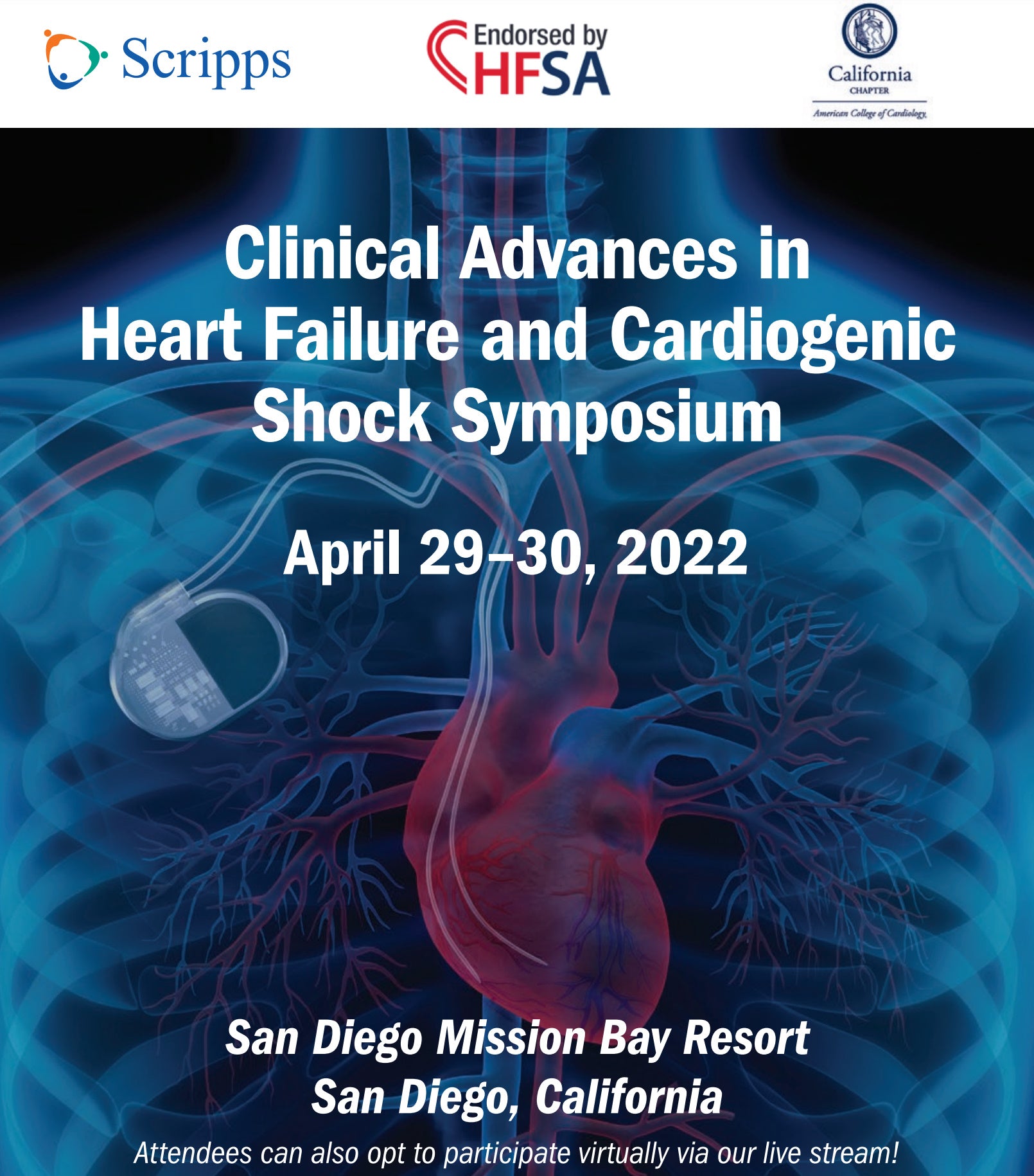 Scripps Clinical Advances in Heart Failure, Arrhythmias and Cardiogenic Shock Symposium 2022