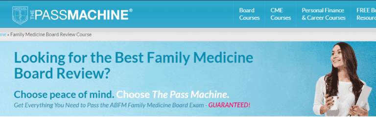 The PassMachine Family Medicine Board Review 2024