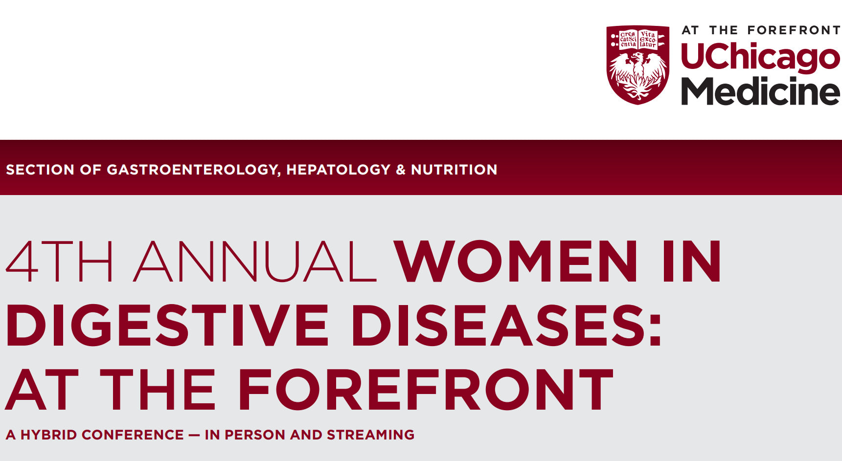 Chicago Medicine 4th Annual Women in Digestive Diseases At the Forefront 2022