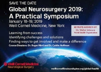 Weill Cornell Global Neurosurgery A Practical Symposium 2019