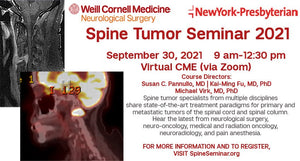 Weill Cornell Spine Tumor Seminar 2021