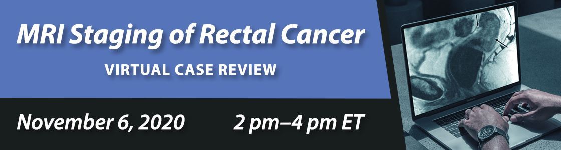 ARRS MRI Staging of Rectal Cancer Virtual Case Review 2020 - Medical Videos | Board Review Courses