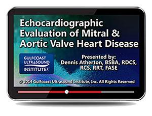 Gulfcoast Echocardiographic Evaluation of Mitral & Aortic Valve Heart Disease (Videos+PDFs) - Medical Videos | Board Review Courses