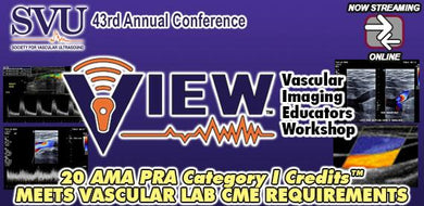 Society of Vascular Ultrasound 43rd Annual Conference: Vascular Imaging Educators Workshop 2021 - Medical Videos | Board Review Courses